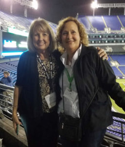 Sandy Holbrook and Joy Schnetzka at the Baltimore M&T Bank Stadium - Element Fleet Roundtable